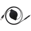 johns shop usb kabel samonavijeci micro usb usb c cerny 1
