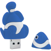 johns shop cz usb flash disk silikonovy ryba klaun modra 2