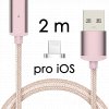 johns shop magneticky kabel m2 ruzovy 25m pro ios