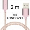 johns shop magneticky kabel m2 ruzovy 2m bez koncovky