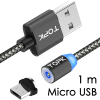 johns shop magneticky kabel m5 sedy 1m micro usb