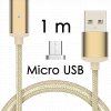 johns shop magneticky kabel m2 zlaty 1m micro usb
