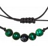 snurkovy rucne delany naramek s posuvnym uzlem malachit cerny achat 2