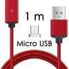 johns shop magneticky kabel m2 cerveny 1m micro usb