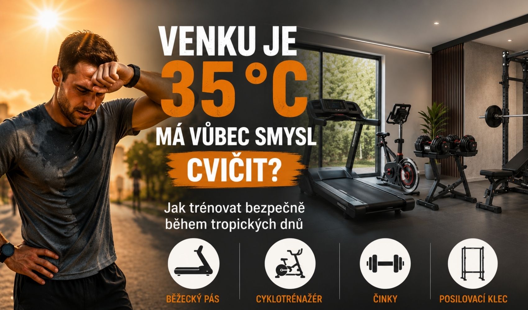 ☀️ Venku je 35 °C: Má smysl cvičit? Jak na bezpečný letní trénink