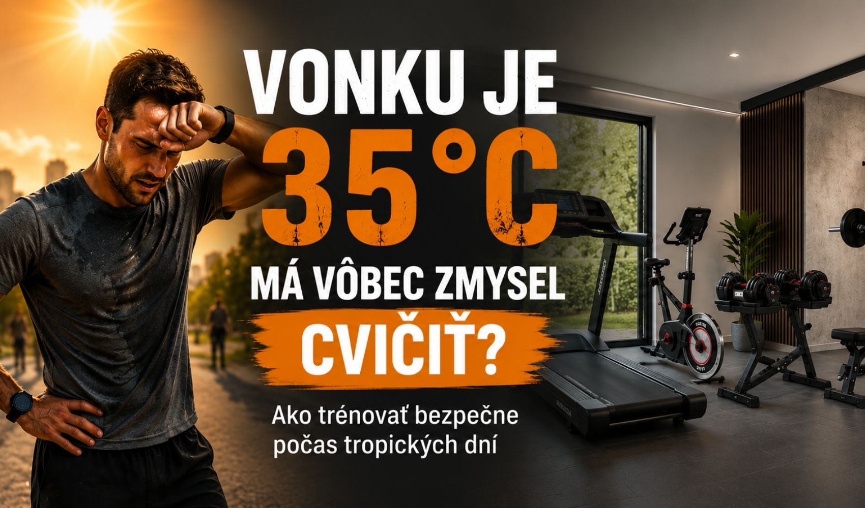 ☀️ Vonku je 35 °C: Má zmysel cvičiť? Ako na bezpečný letný tréning