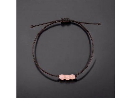 minerální kameny na provázku náramek