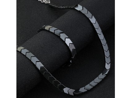 set řetízku a náramku z nerezové oceli