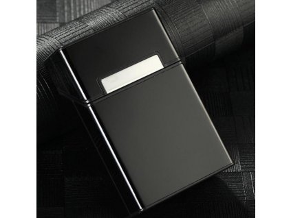 Černé pouzdro na cigarety s magnetem