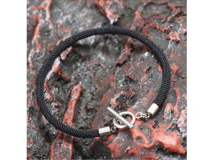 náramek milánský provázek s americkým zapínáním