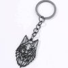 přívěšek na klíče černý vlk