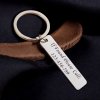 přívěšek na klíče z nerezové oceli s gravírováním