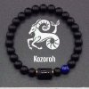 Náramek minerální černý onyx se znamením KOZOROH