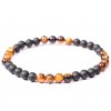 42255 pansky naramek onyx s tygrim okem 6 mm kulicky 316 z prirodnich kamenu