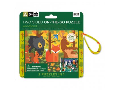 Dětské puzzle 2v1 lesní zvěř