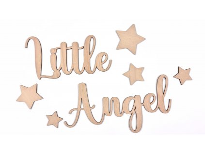 Dřevěný nápis Little Angel