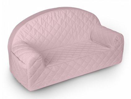 Dětský gauč velvet růžový