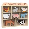 Dětská dřevěná sada zvířátek Farma