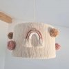 Lustr macrame duha růžová2