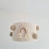 Lustr macrame duha béžová3