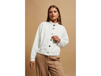 Dámská mikina MOODO Z-BL-4201 OFF WHITE