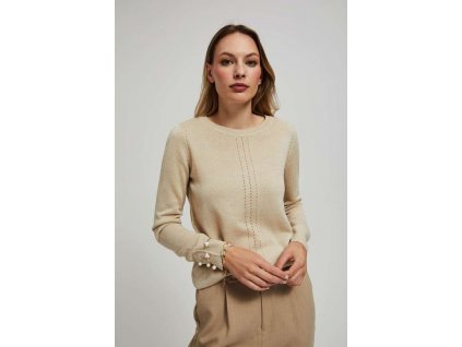 Dámský svetr MOODO Z-SW-4211 L.BEIGE