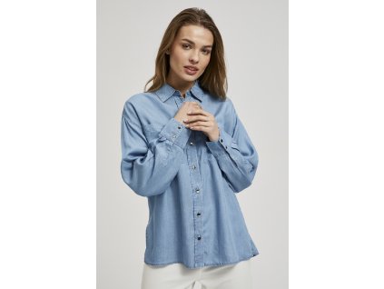 Dámská košile MOODO L-KO-4306 L.BLUE