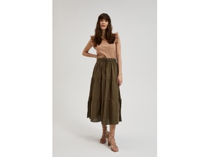 Dámská sukně MOODO L-SC-4318 D.OLIVE