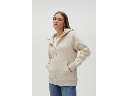 Dámská mikina MOODO L-BL-4611 L.BEIGE