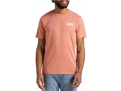 Pánské triko Lee Wobbly Logo Tee L65QAIUK Rust