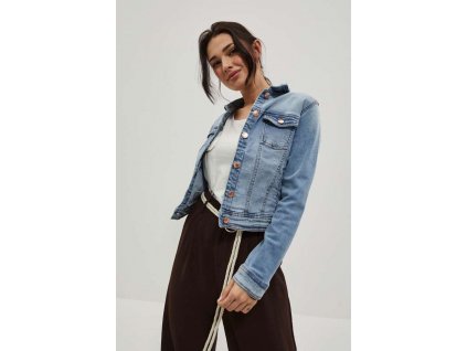 Dámská riflová bunda MOODO L-KU-4016 L.BLUE