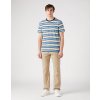 Pánské triko Wrangler STRIPE TEE PEARL BLUE (112341929)