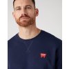 Pánská mikina Wrangler SIGN OFF CREW REAL NAVY (112341200)