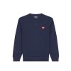 Pánská mikina Wrangler SIGN OFF CREW REAL NAVY (112341200)