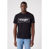Pánské triko WRANGLER W70JD3100 FRAME LOGO TEE BLACK