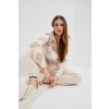 Dámská mikina MOODO L-BL-4004 OFF WHITE