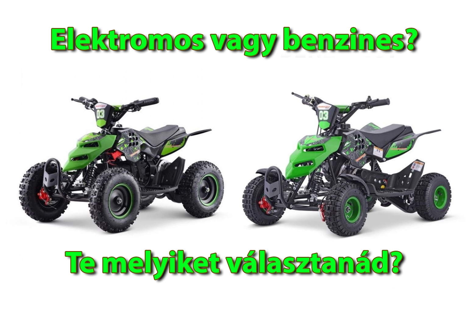 Benzines vs Elektromos Quad – Melyik a jobb választás gyerekeknek?