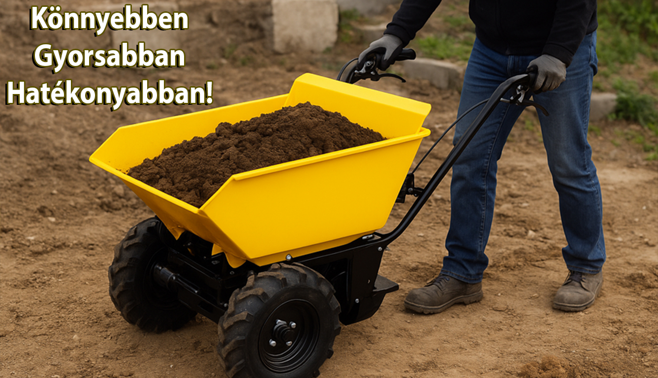 5 ok, amiért a mini dömper megkönnyíti az építkezést és a kertészkedést