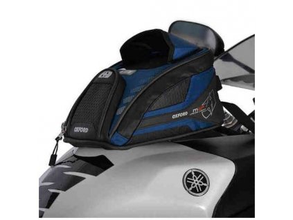 tankbag na motocykel m2r oxford anglicko cierny modry s magnetickou zakladnou objem 2 l