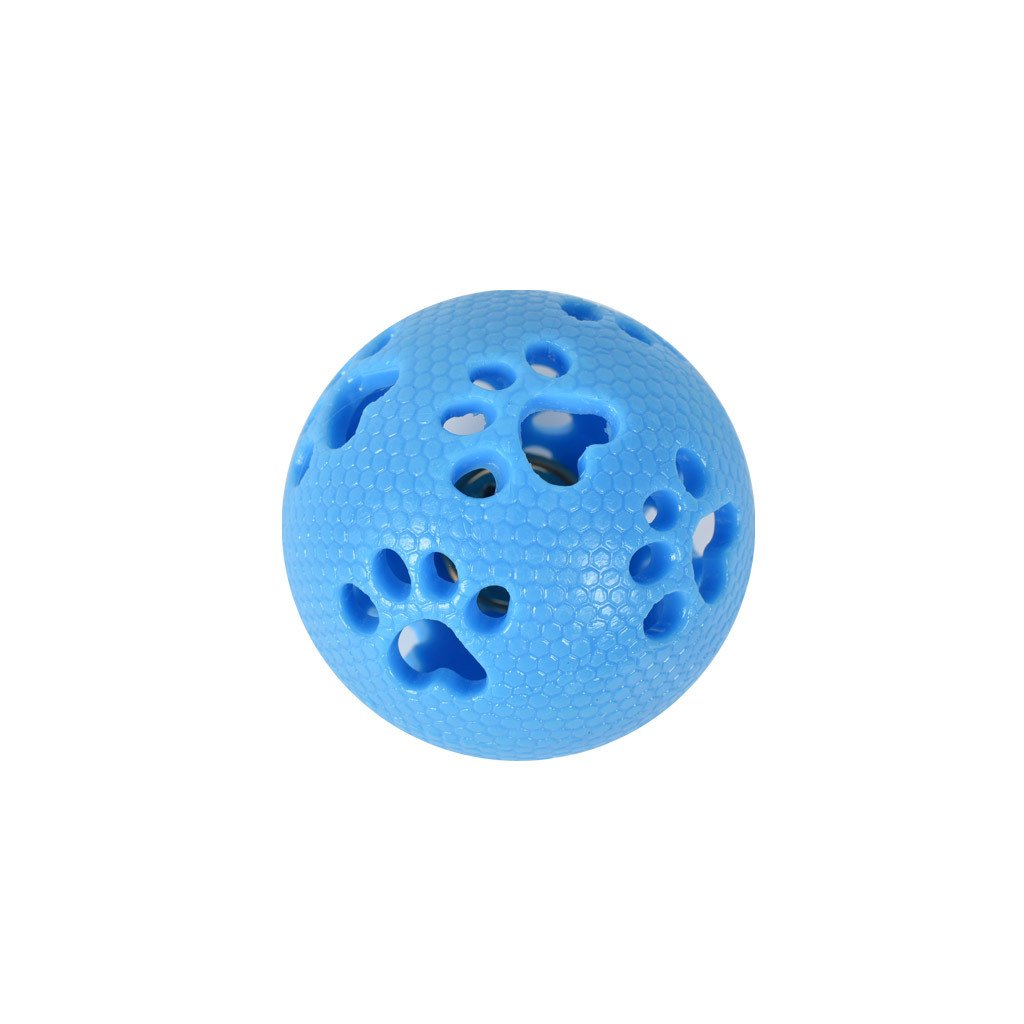 Gomuvý míč pro psy se zvonkem uvnitř- Blue