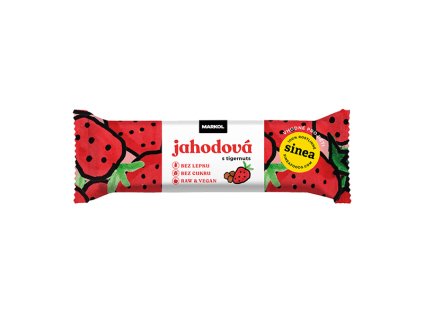 raw tycinka s jahodami a tigernuts 30 g