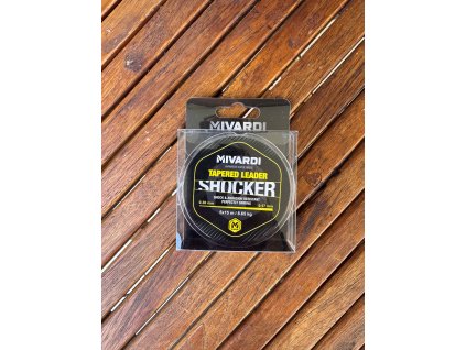 Mivardi Šokový Vlasec Shocker Tapered Leader Čirá 5x15 m-Průměr 0,30-0,47  mm / Nosnost 8,65 kg (nová)