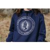 Mikina CÍTÍM RYBU V KOULÍCH navy modrá (Unisex)