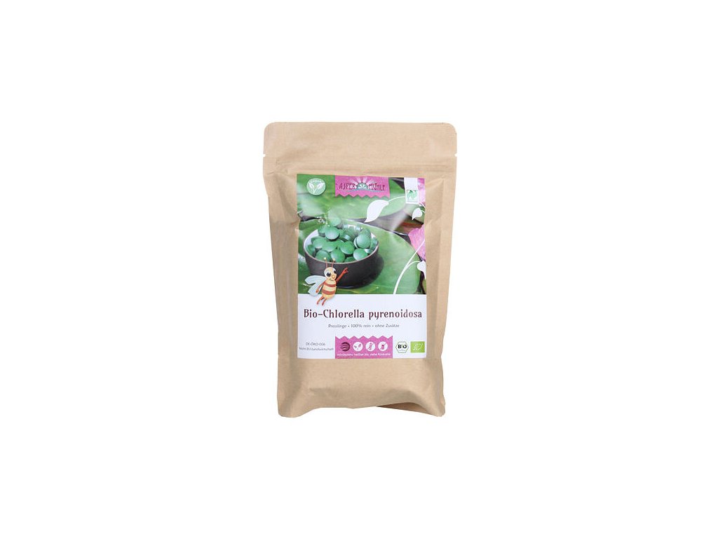 Algi Chlorella 500g, 2000 tabletek produkt organiczny z Niemiec o wadze 0,5 kg