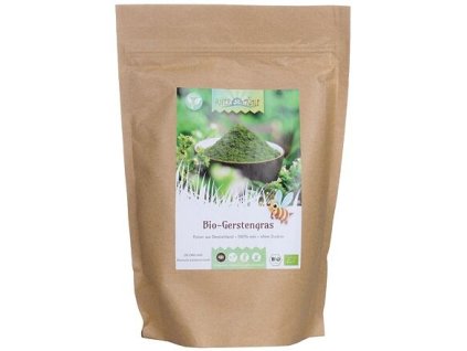 Lúa mạch non dạng bột, hữu cơ từ Đức, trọng lượng 0,5 kg