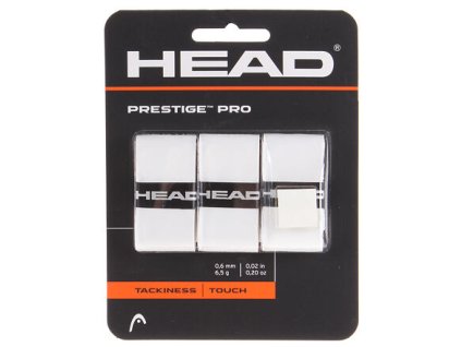Prestige Pro 3 overgrip wrap thickness 0.6 mm white package 3 pcs