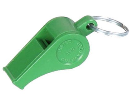 Colored plus plastic whistle with string variant 20246