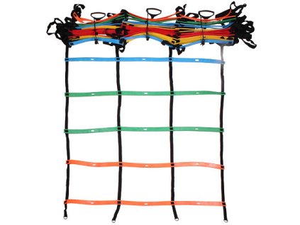 MultiColour Triple agility ladder, triple length 9 m