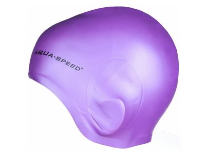 Ear swimming cap purple variant 27149