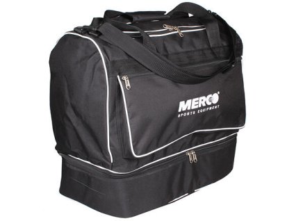 Fußballtasche mit doppeltem Boden, schwarze Version 27778